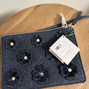 Kate Spade Navy Floral Clutch